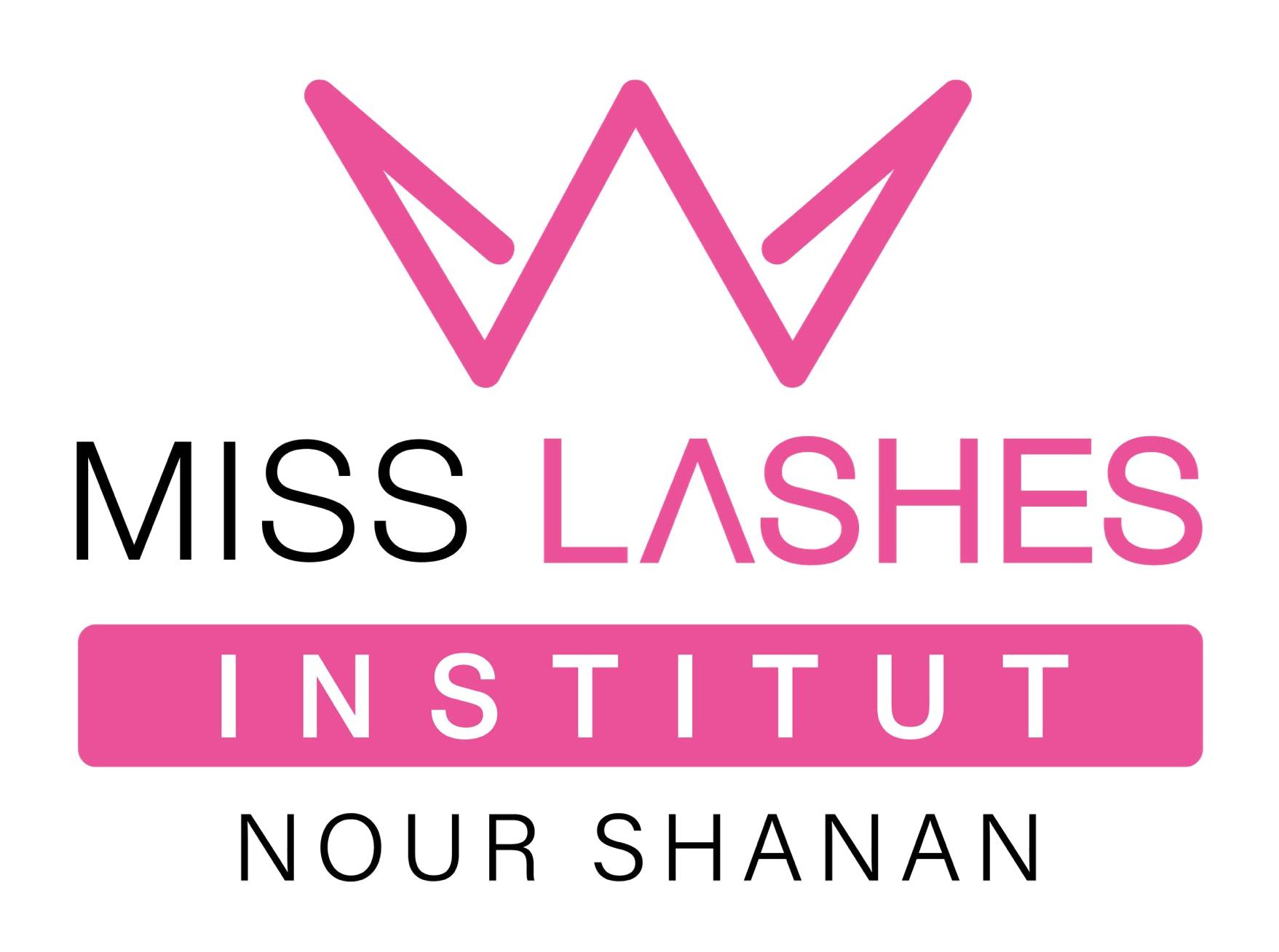 Miss Lashes Institut Partnerlogo, transparenter Hintergrund